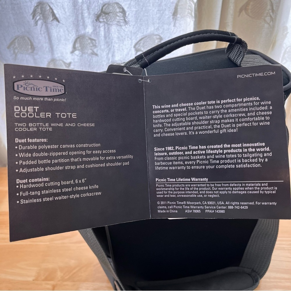 NFL Baltimore RAVENS Duet Wine & Cheese Tote - Picture 15 of 16